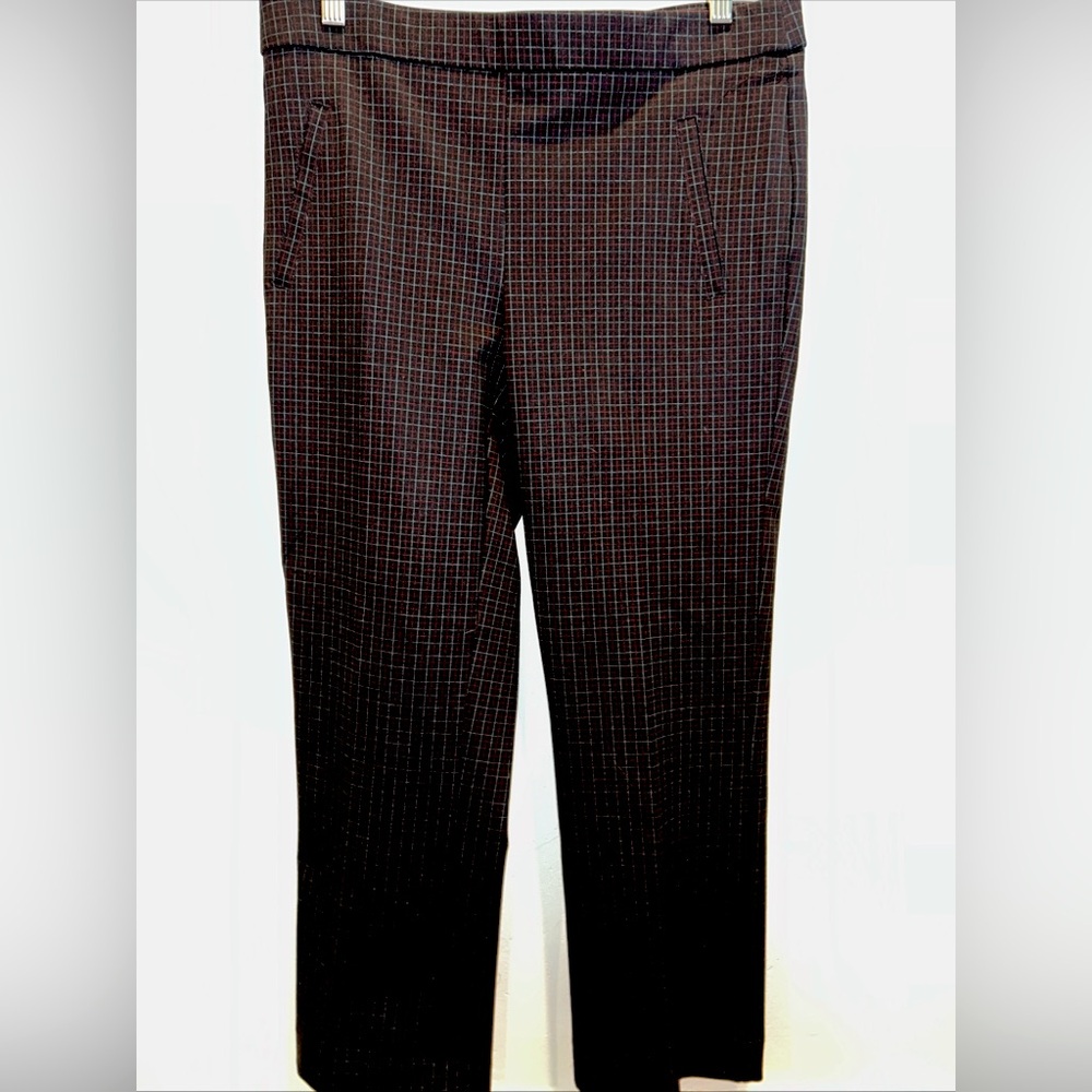 Jules & Leopold Black and Red Plaid Ankle Pants Sz Medium